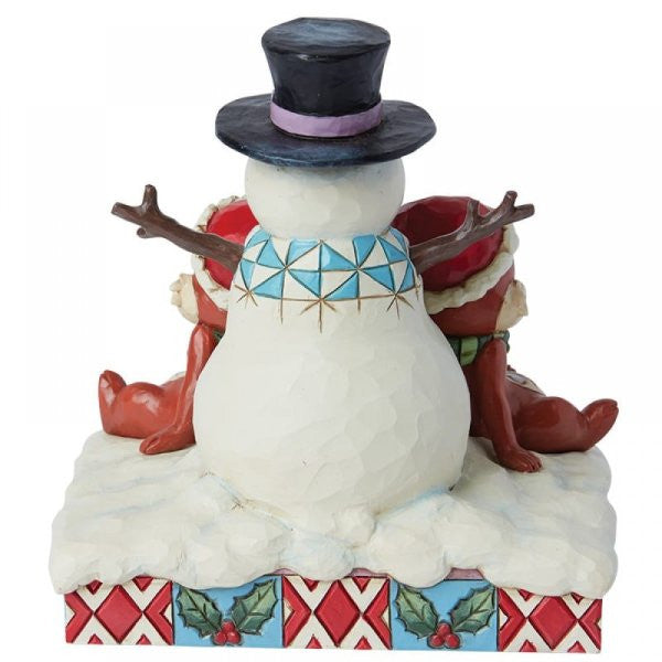 Disney Traditions Chip ‘n’ Dale with Snowman Figurine by Jim Shore 6015006
