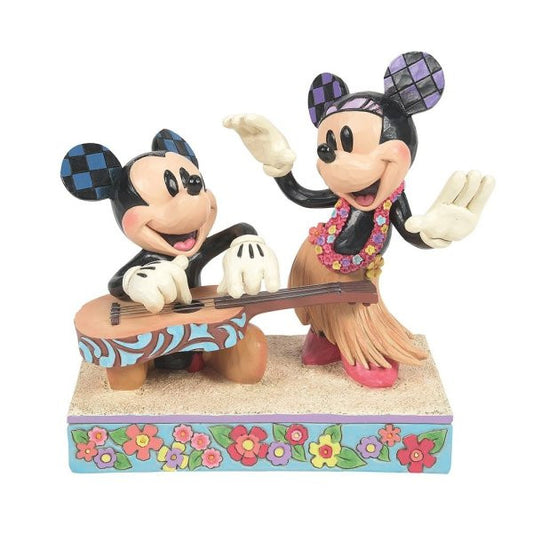 Disney Traditions Hawaiian Holiday (Mickey & Minnie Hawaii Figurine) By Jim Shore 6016330