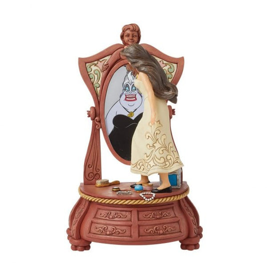 Disney Traditions Sinister Reflections (Vanessa Vanity Mirror Little Mermaid Figurine) By Jim Shore 6016343
