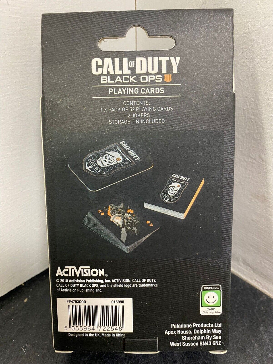 Call Of Duty Black Ops 4 Playing Cards By Paladone