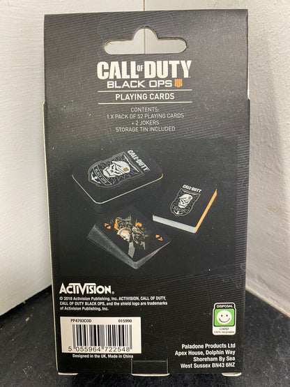 Call Of Duty Black Ops 4 Playing Cards By Paladone