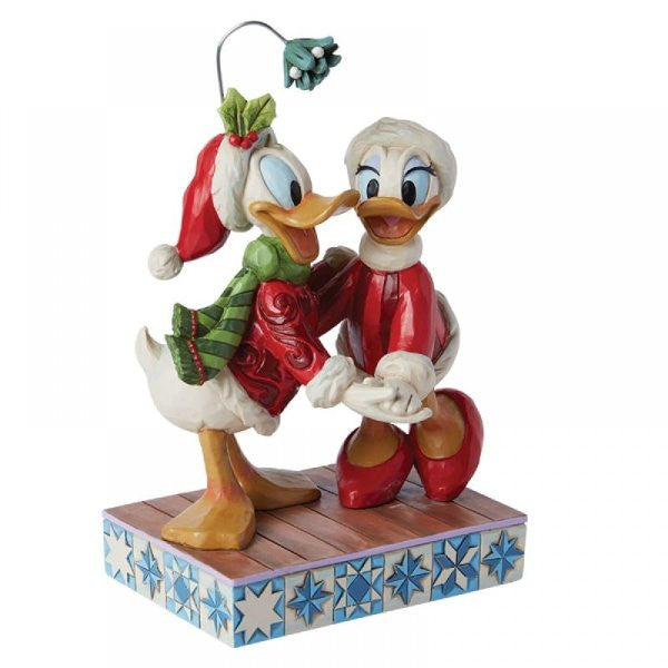 Disney Traditions Donald and Daisy Duck Mistletoe Figurine by Jim Shore 6015004