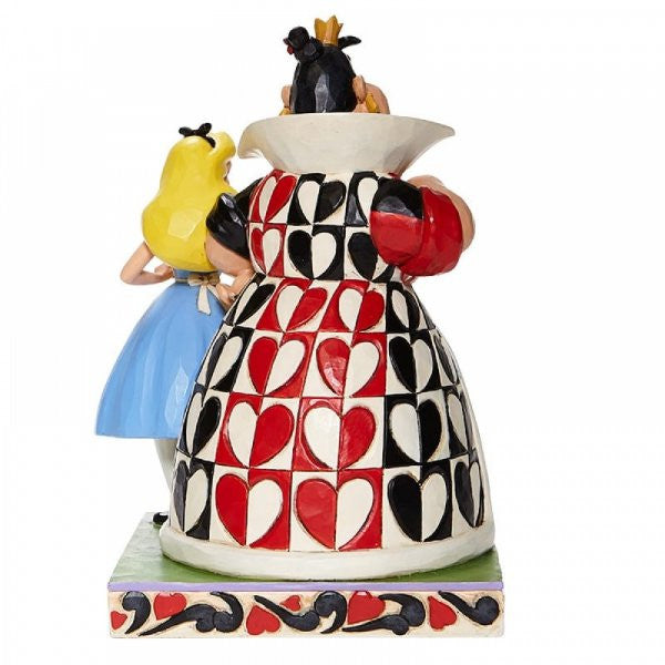 Disney Traditions Alice in Wonderland and The Queen of Hearts back to back figurine