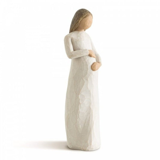 Willow Tree Figurine depicting a pregnant woman holding her tummy