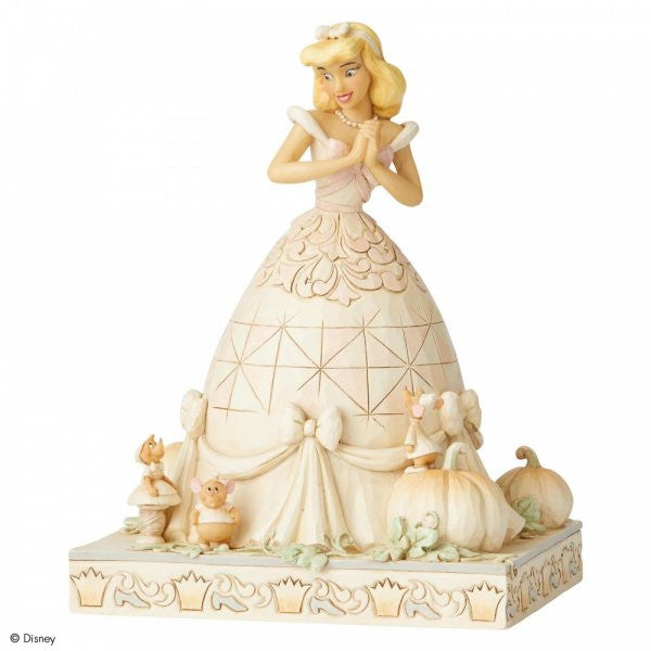 Disney Traditions Cinderella surrounded by her mouse helpers, Suzy, Jaq & Gus Figurine