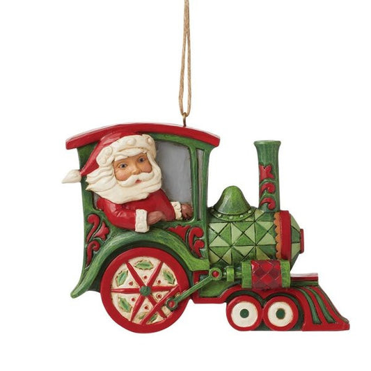 Heartwood Creek By Jim Shore Santa Train Hanging Ornament 6025540