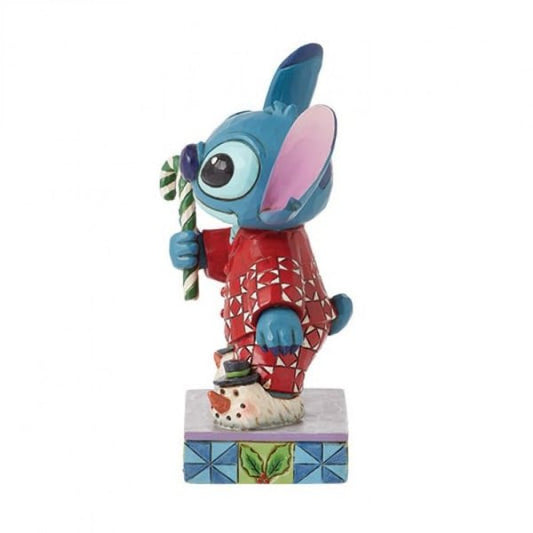 Disney Traditions Stitch in Christmas Pjs Figurine by Jim Shore 6015008