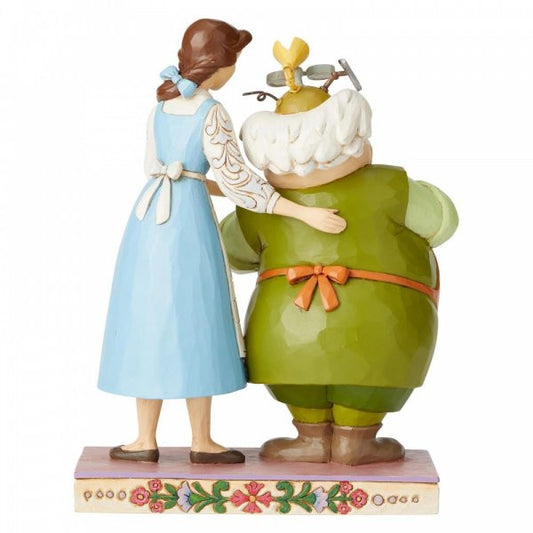 Disney Traditions Belle from Beauty and the Beast beside her father Maurice Figurine