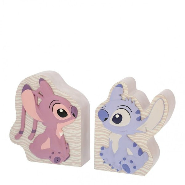Disney Home Stitch and Angel Bookends A32324