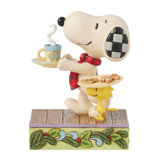 Santa’s Sweet Surprise (Snoopy & Woodstock Bring Cookies for Santa) Peanuts By Jim Shore Figurine 6017233