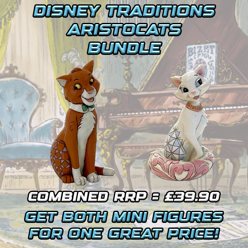 Disney Traditions Aristocats Set of 2 Mini Figures - Duchess & Thomas O'Malley