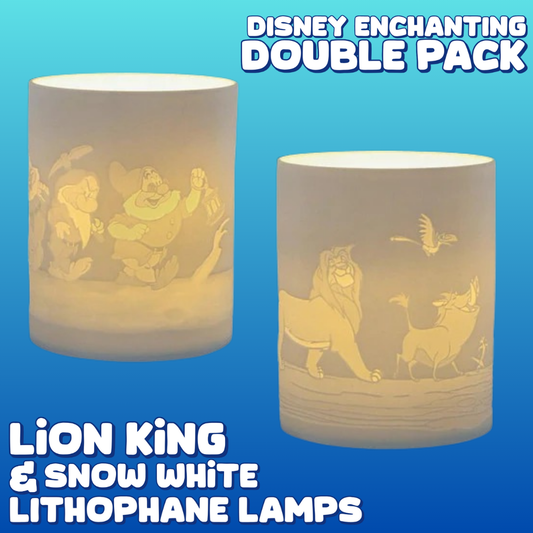 Disney Enchanting Lithophane Lamps Double Pack (Lion King & Snow White)
