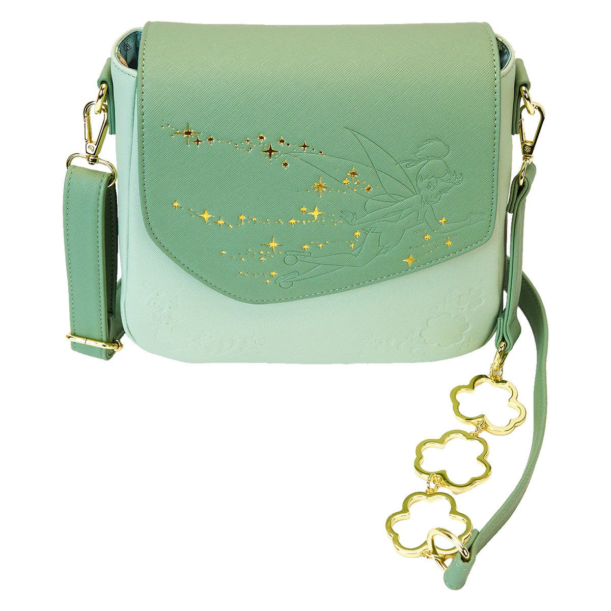 Loungefly Tinker Bell 4 Leaf Clover Disney Crossbody Bag WDTB3159