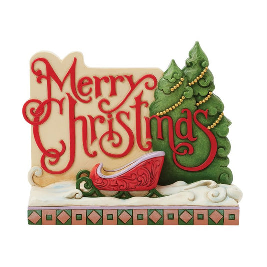 Heartwood Creek By Jim Shore Sleighing Through The Pines (Merry Christmas Lodge) Figurine 6017033