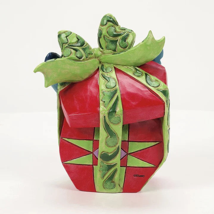 Disney Traditions Holiday Mischief (Stitch Tearing Christmas Present) Figurine By Jim Shore 6016884