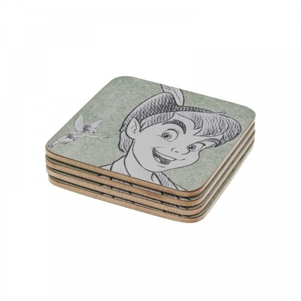 Disney Pixie Dust Peter Pan Coasters Set of 4 A31836