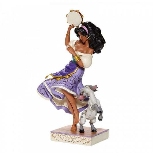 Disney Traditions Esmeralda & Djali (goat) from Hunchback of Notre dame dance figurine