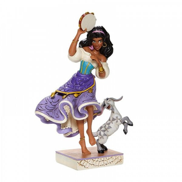 Disney Traditions Esmeralda & Djali (goat) from Hunchback of Notre dame dance figurine