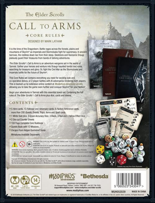 The Elder scrolls Call To Arms Core Rules Box Set