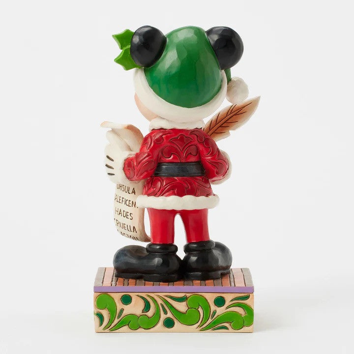 Disney Traditions Twenty Years of Magic (Santa Mickey Naughty/Nice List) Figurine By Jim Shore 6016890