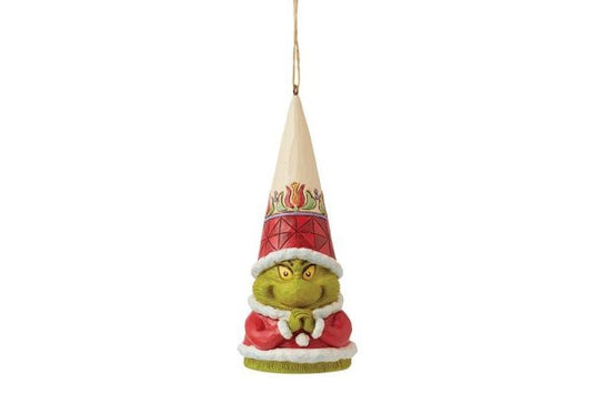 Grinch Gnome with Hands Clenched Hanging Ornament Figurine By Jim Shore 6012710