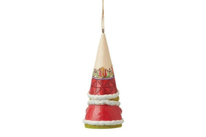 Grinch Gnome with Hands Clenched Hanging Ornament Figurine By Jim Shore 6012710