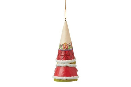 Grinch Gnome with Hands Clenched Hanging Ornament Figurine By Jim Shore 6012710