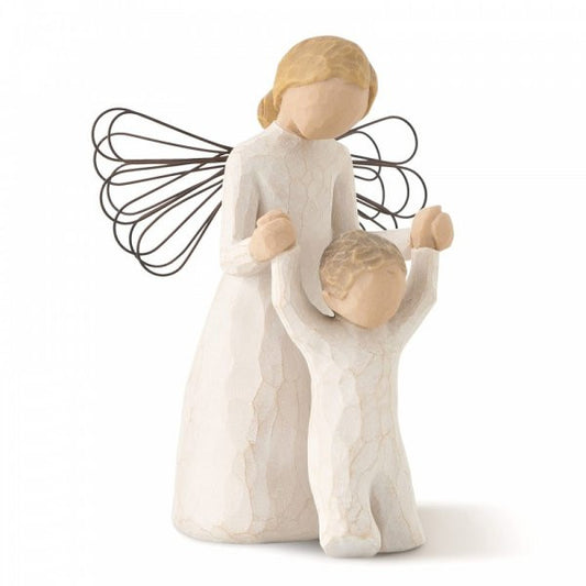 Willow Tree Guardian Angel Figurine showing a woman with a child
