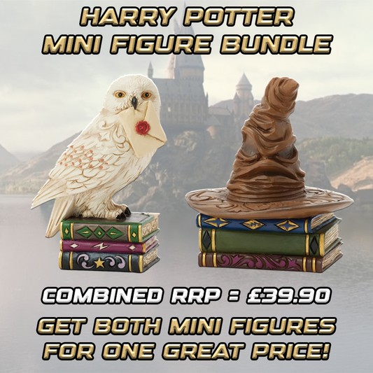 Harry Potter Mini Figure Bundle - Sorting Hat & Hedwig