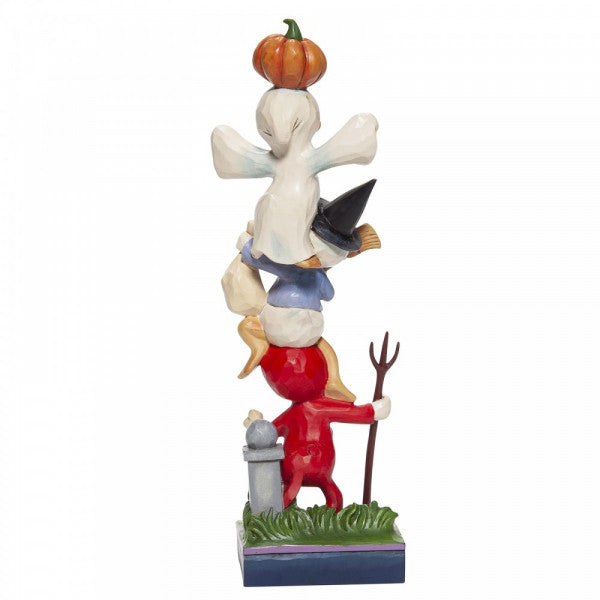 Disney Traditions Huey, Dewey & Louie stacked in Halloween outfits figurine
