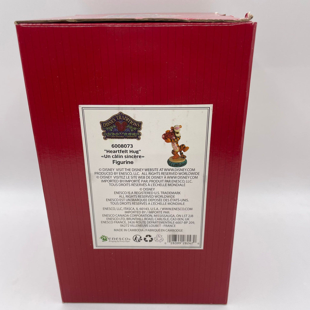 Disney Traditions Heartfelt Hug Tigger Holding Heart Figurine Signed by Jim Shore 6008073