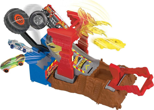 Hot Wheels Monster Trucks Arena Smashers 5 Alarm Fire Crash Challenge