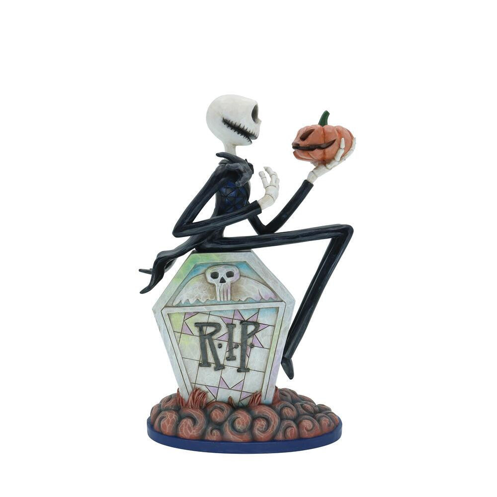 Disney Traditions Jack on Gravestone Figurine By Jim Shore