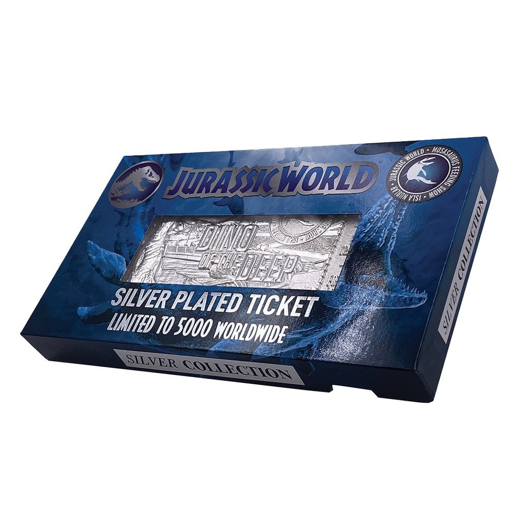 Jurassic World Mosasaurus Feeding Show Replica Silver Ticket
