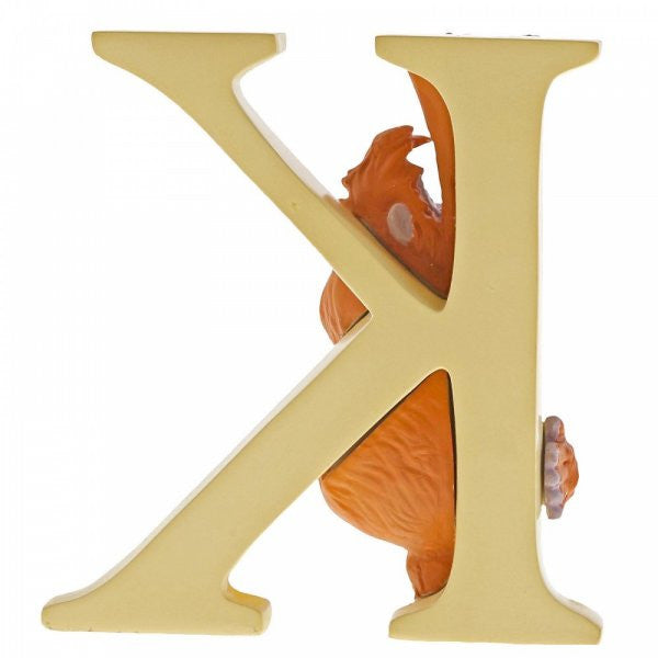 "K" King Louie Disney Enchanting Alphabet Letter