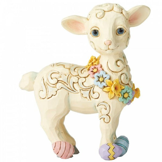 Heartwood Creek By Jim Shore Lamb With Easter Eggs Easter Figurine  6006231
