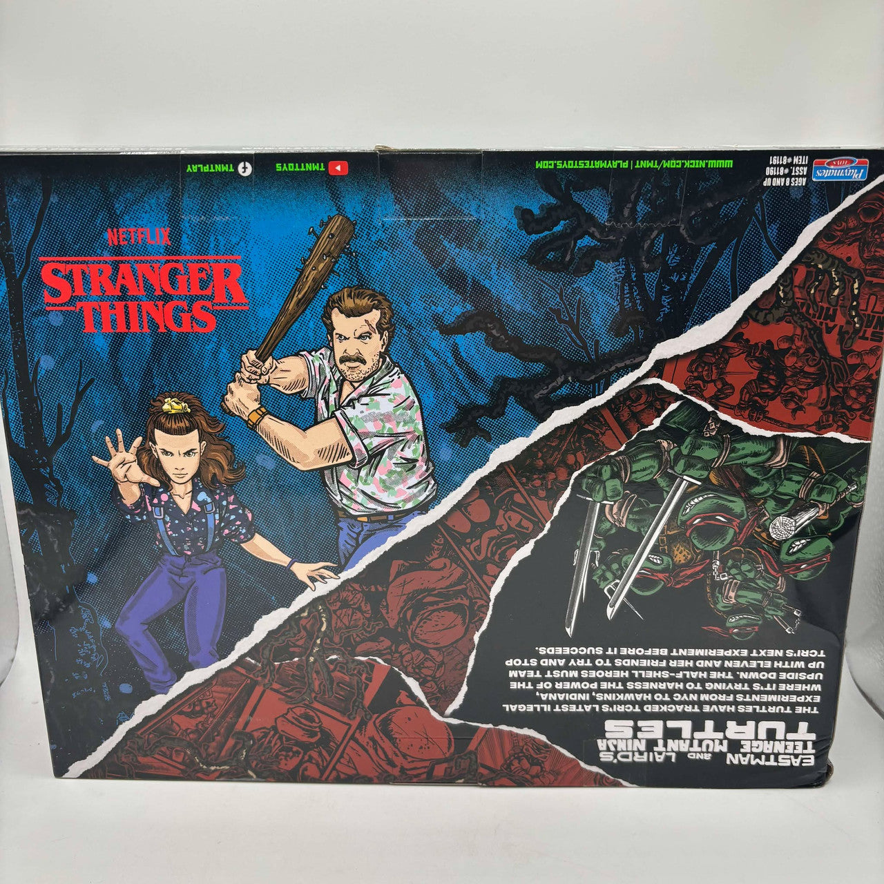 DAMAGED BOX - Teenage Mutant Ninja Turtles X Stranger Things Leonardo Vs Eleven