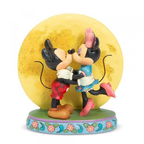 Disney Traditions  Mickey and Minnie with Moon Figurine