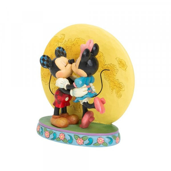 Disney Traditions  Mickey and Minnie with Moon Figurine