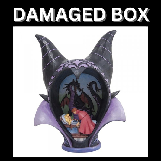 DAMAGED BOX - Disney Traditions True Love's Kiss - Maleficent Diorama Headdress Figurine