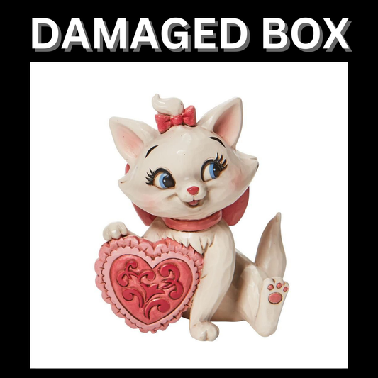 DAMAGED BOX - Disney Traditions Marie Heart Mini Figurine By Jim Shore