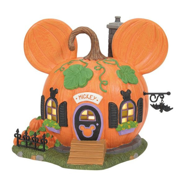Disney Mickey's Pumpkintown House Figurine Department 56