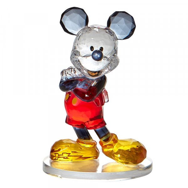 Disney Facets Mickey Mouse figurine of Mickey in a glass or crystal style