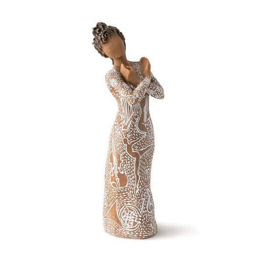 Willow Tree Music Speaks Figurine (darker skin and hair) 28232