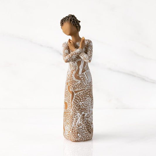 Willow Tree Music Speaks Figurine (darker skin and hair) 28232