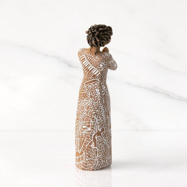 Willow Tree Music Speaks Figurine (darker skin and hair) 28232