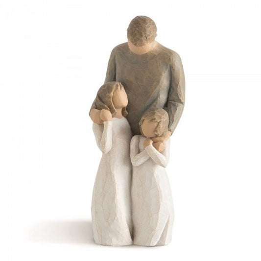 Willow Tree Figurine depicting a father and two daughters