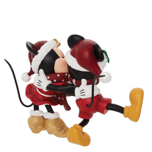 Disney Showcase Christmas Mickey and Minnie Mouse Figurine