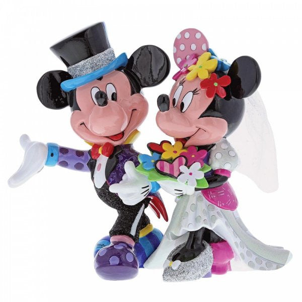 Disney Britto Mickey and Minnie Mouse Wedding Figurine 4058179