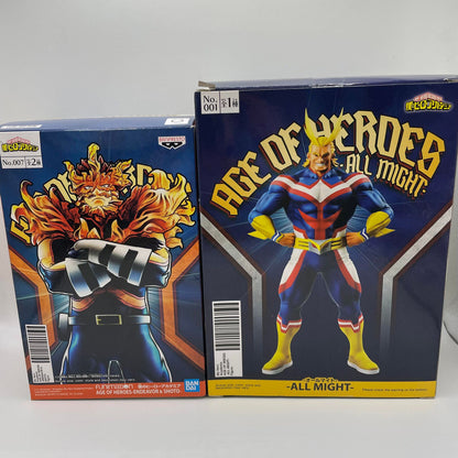 EX DISPLAY - Banpresto My Hero Academia Figure Age Of Heroes All Might and Endeavor Double Pack